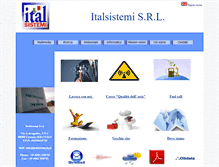 Tablet Screenshot of italsistemi.kr.it